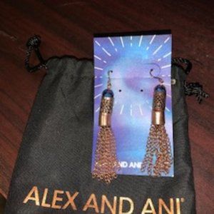 Alex and Ani Gold Aurora Blaze earrings